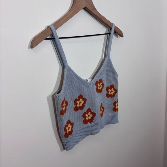 Zara floral knit tank size medium - Picture 3 of 11